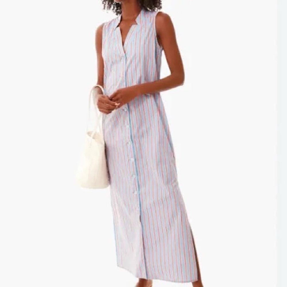 Tuckernuck Pomander Place Lara Striped Maxi Dress Size M MSRP $168